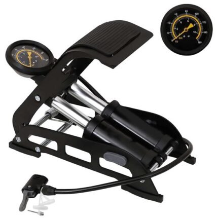 Heavy Double Barrel Foot Pump Automotive